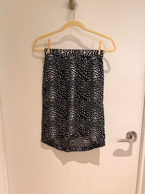 Zimmermann - Black and White Silk Mini Skirt